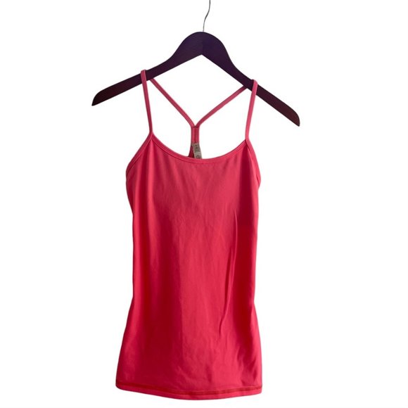 lululemon athletica Tops - Lululemon Power Y Tank Pink Size 6